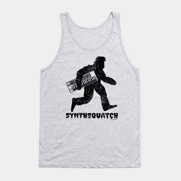 Synthesizer Bigfoot for Synth Player Tank Top by Mewzeek_T
